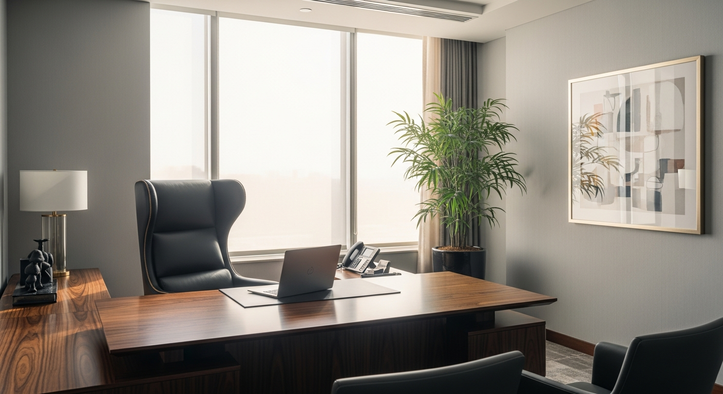 Modern executive office suite interior at Bells Ferry Prime Office Suites in Acworth GA
