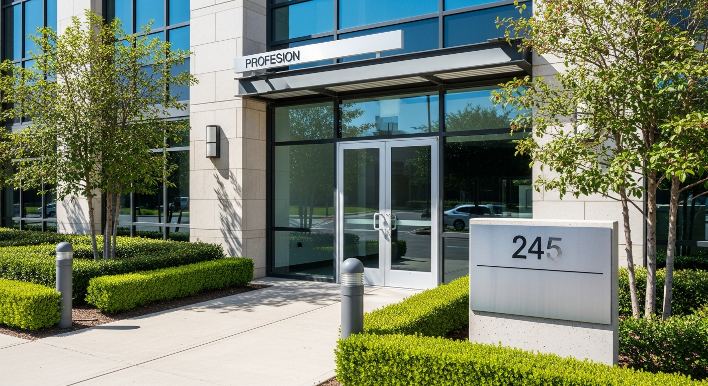 Professional commercial office building exterior at 5333 Bells Ferry Road Acworth GA business address