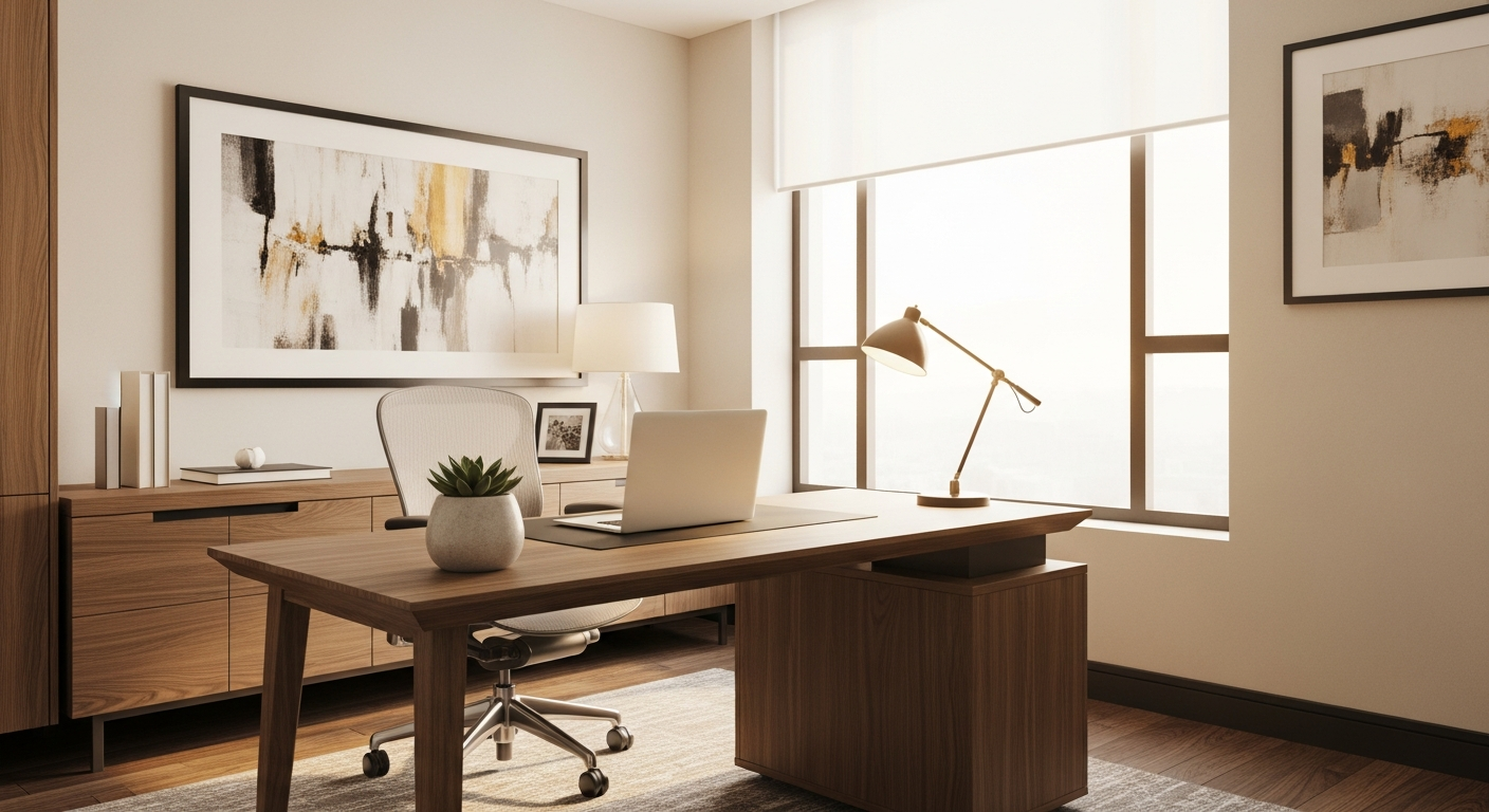 First-time renter touring a modern private executive office suite at Bells Ferry Prime in Acworth GA